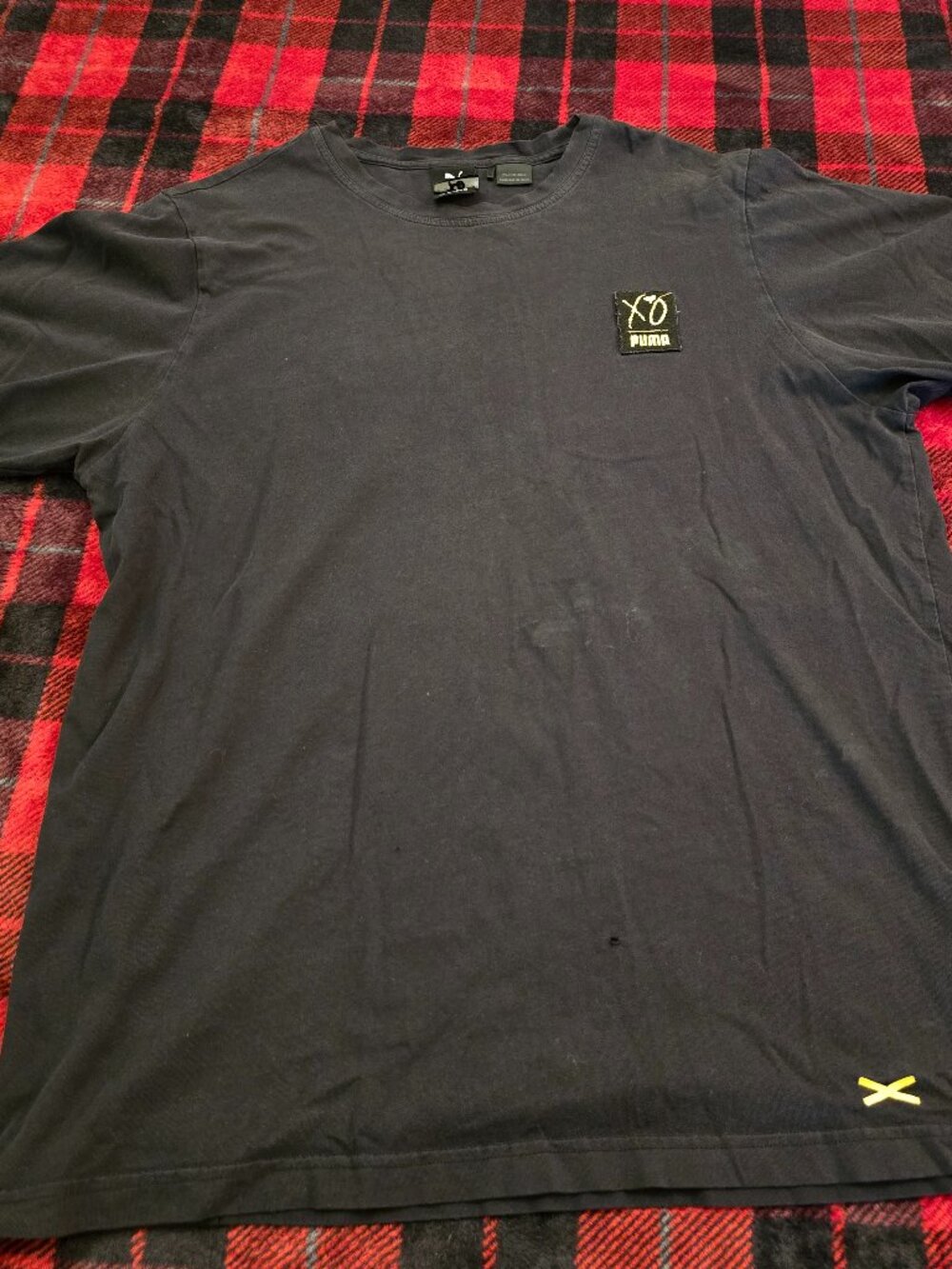 Puma x XO The Weeknd Logo Patch T-Shirt Faded Black M (Small Defect)